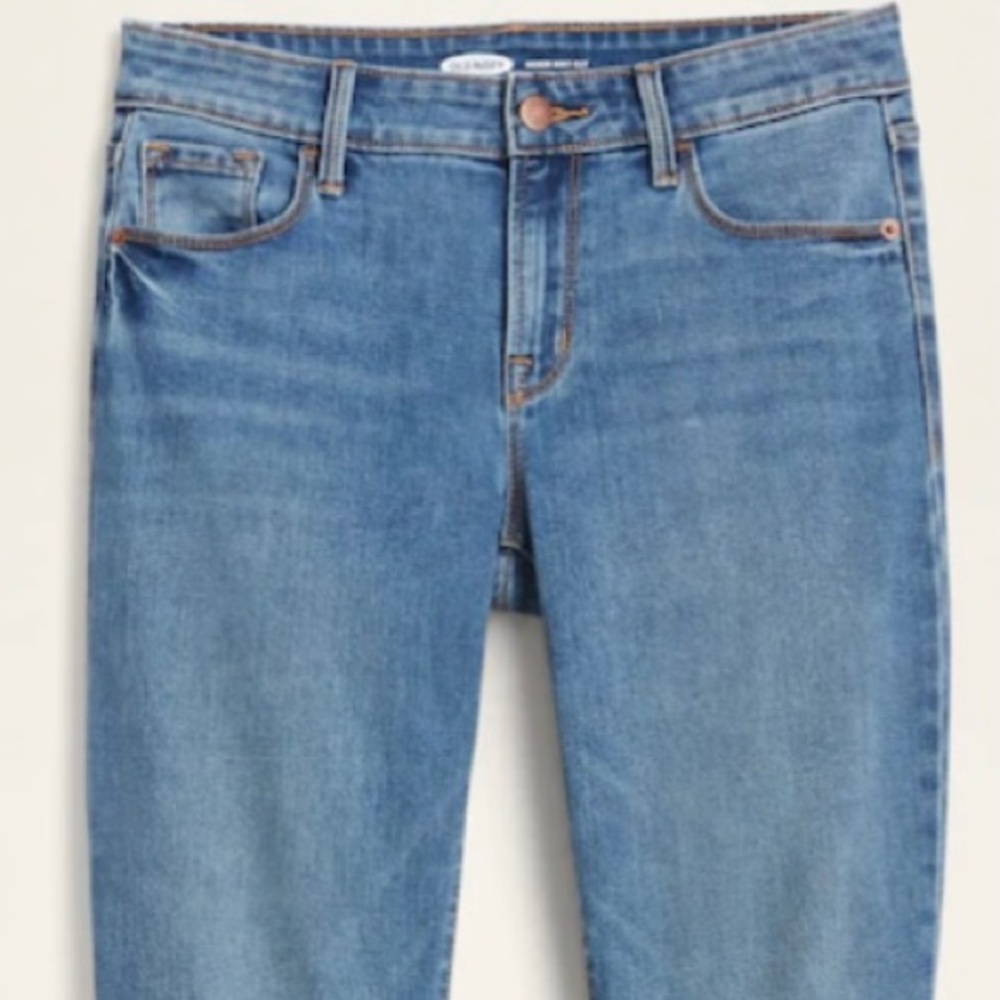 old navy kicker bootcut medium washed blue jeans